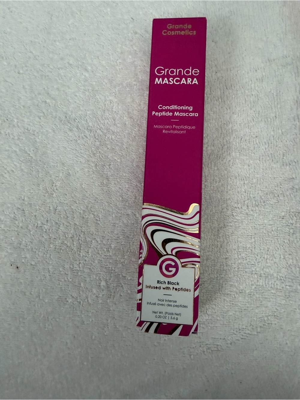 Grande Mascara Conditioning Peptide Mascara — Rich Black (Pink Packaging)